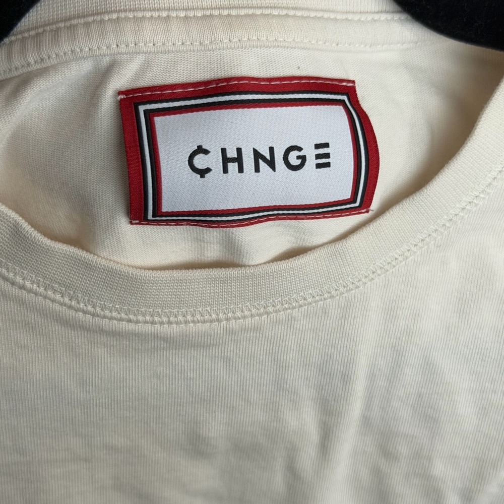 Off-White Long Sleeve Shirt with Statement Print, sz S - Picture 5 of 6